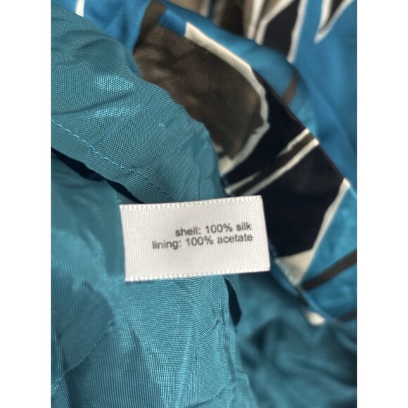 VTG 2000s Y2K Draped Silk Top XL The Limited Jodi Arnold Blue Strappy Tank Chic - Picture 3 of 7